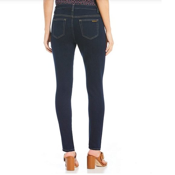 Michael Kors Selma Skinny Overdyed Indigo Jeans 2 - Picture 2 of 16